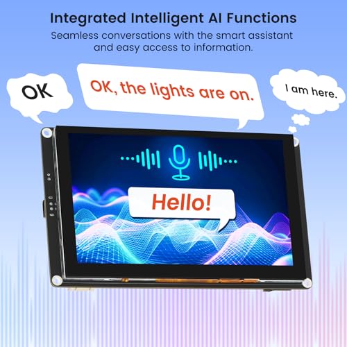 Image of ELECROW ESP32 Display 800x480, 5 inch HMI Advanced ESP32 IPS Touch Display, Support AI Speech Interaction, 32-Bit LX7 Dual-Core Processor, Up to 240MHz, Compatible with Arduino, ESP-IDF and LVGL