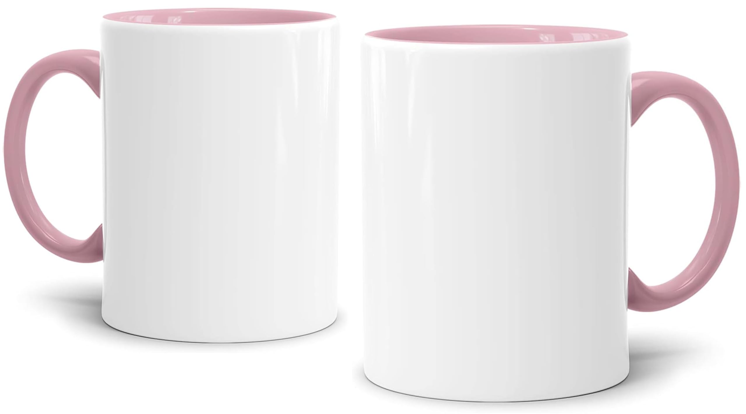 Sublimationstassen ohne Druck AAA Grade | Einzeln oder im Set | Fototasse für Sublimationsdruck | Leere Tassen für Hitzepressen-Thermo-Sublimation (12 Stück, Rosa)