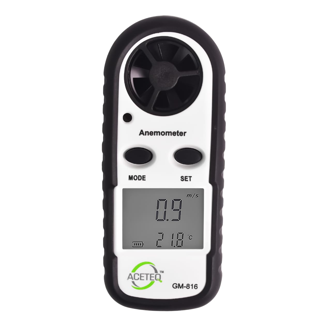 AFFINITY E WORLD DIGITAL ANEMOMETER - Wind Speed & Temperature Gauge - LCD Display - Yellow - Weather Station - Anemometer-image-45