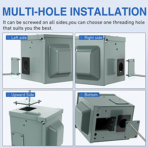 Image of Nilight 30AMP RV Power Outlet Box 125V ETL Listed NEMA TT-30R Receptacle