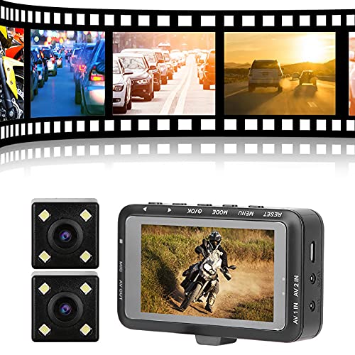 DVR para motocicleta, câmera de resistência à abrasão e boa durabilidade Gravador de motocicleta Câm