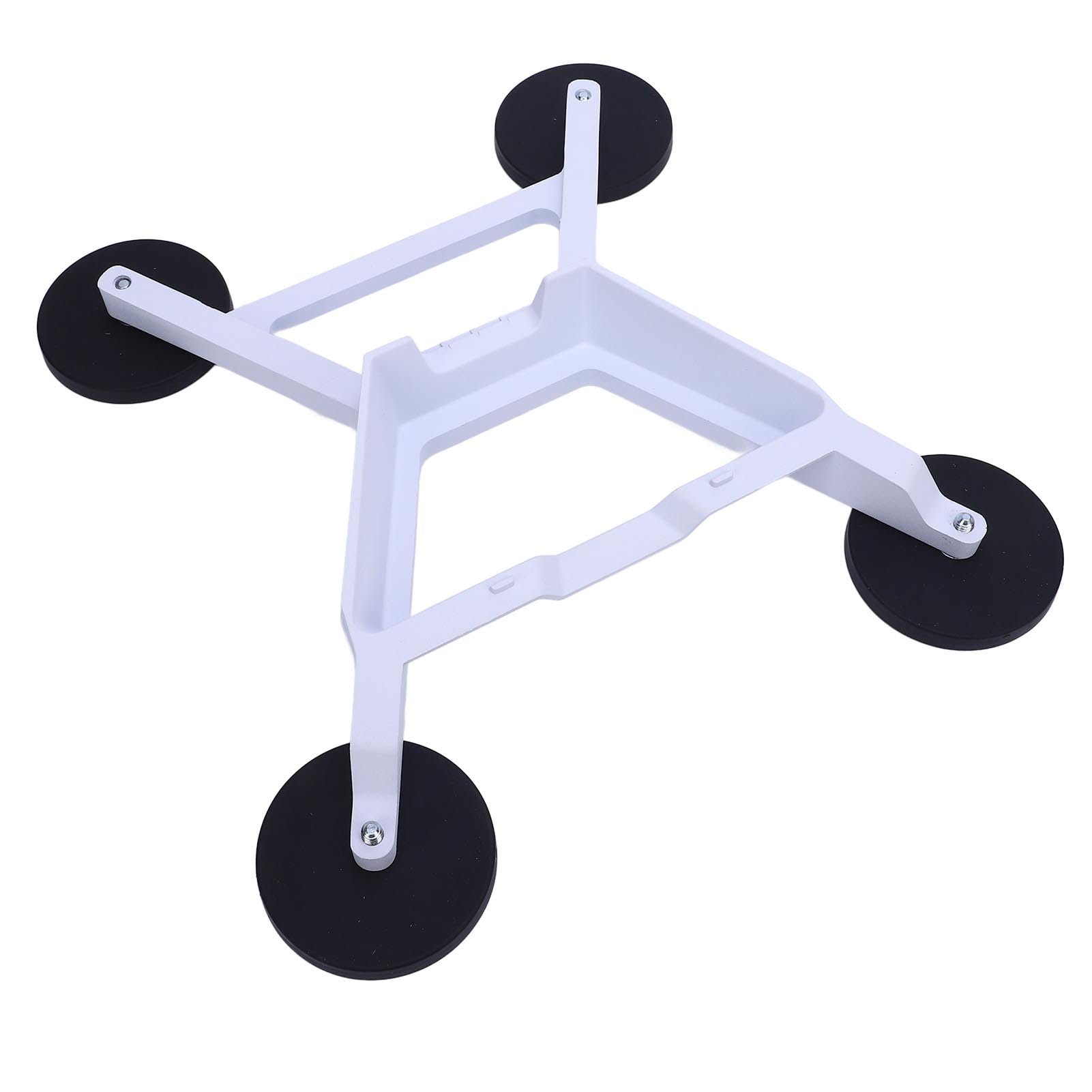Qcwwy Staffa di Auto in Lega di Alluminio Bianco Robusto per Antenna Mini su Scala, Elevata capacità di Carico, Uso Versatile per Auto e