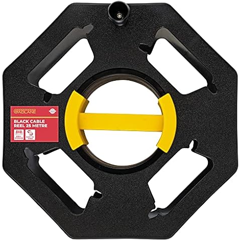 Carrete De Cable Resistente 25M Negro Cover