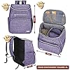 BAGLHER-Dog-Travel-Bag-BackpackAirline-Approved-Pet-Supplies-BackpackDog-Travel-Backpack-with-2-Silicone-Collapsible-Bowls-and-2-Food-Baskets-Purple Waterproof Dog Saddle Bag with Poop Bag Dispenser - Adventure Paws