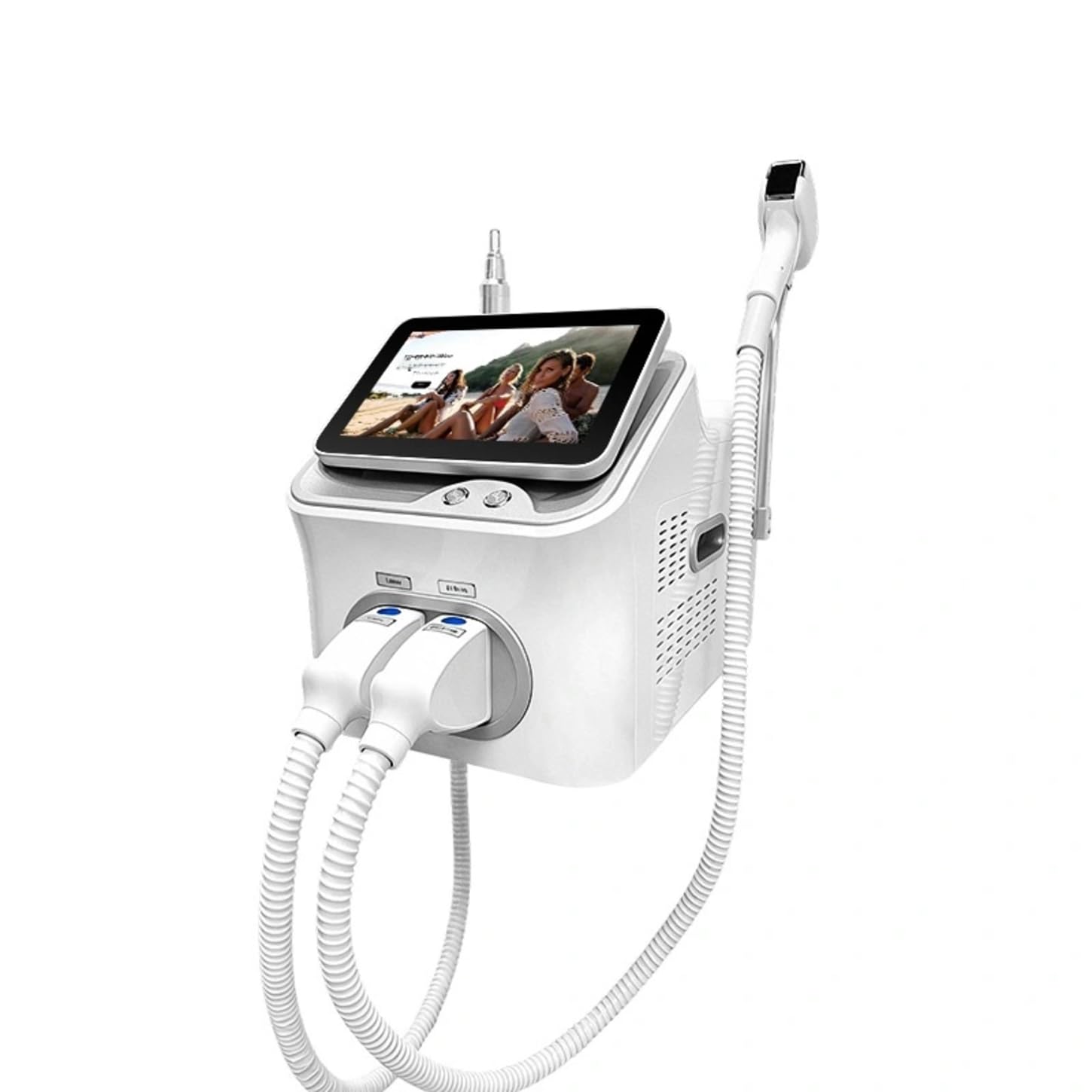 Epilierer 2 in 1 mit FAC-Technologie, ästhetisches Gerät für eine schnelle Haarentfernung und eine hellere Haut, erfrischender Griff, geeignet für alle Haut