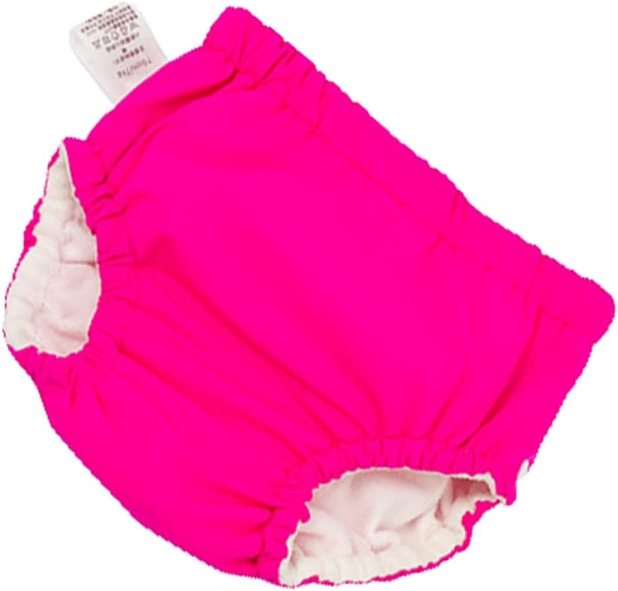 Vaguelly Baby Cotton Diaper Leakproof Waterproof Swim Diaper Pants Reusable for Boys Girls (Rosy 100cm)