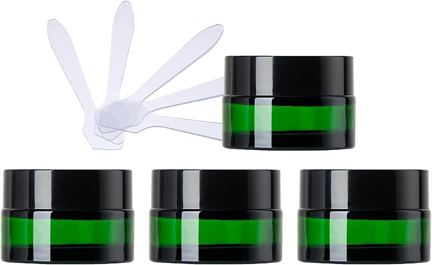 Confezione da 4 contenitori vuoti for crema for il viso con(Gold,20ml)