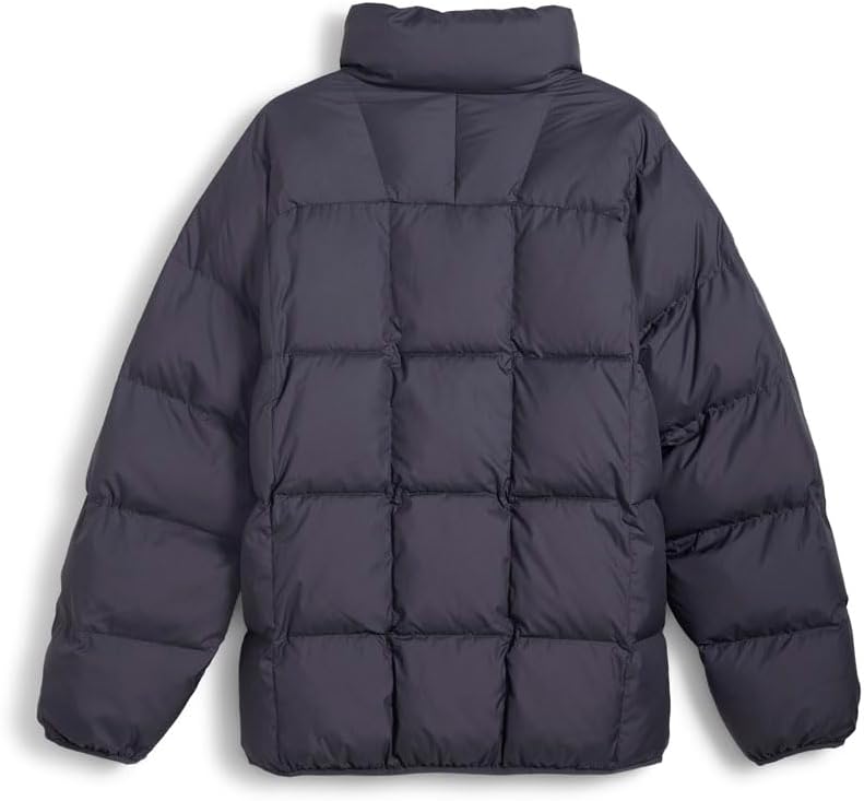 PUMA Mens Puffer Jacket Athletic Outerwear Casual Full Zip Pockets - Grey