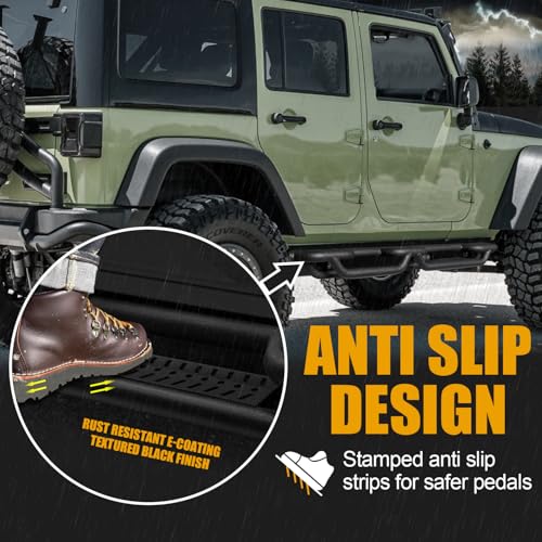 Estribos laterales Jeep Wrangler JK 2007-2017 negro miniatura 4