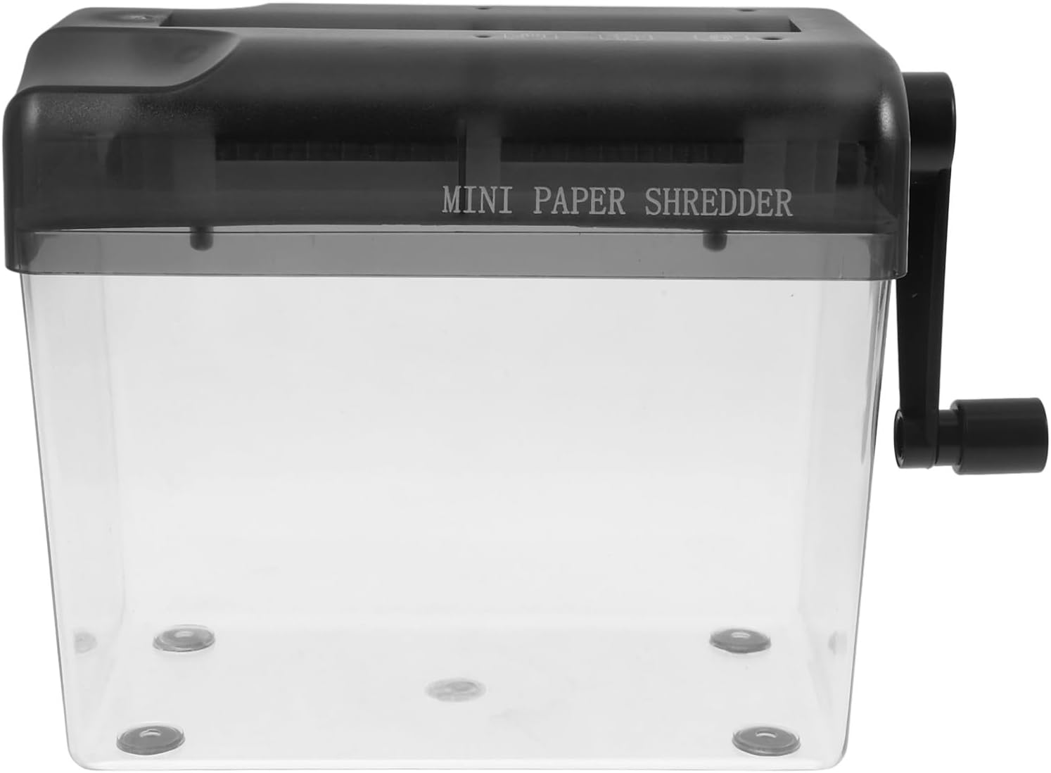 Ciieeo Manual Hand Shredder Portable Small Paper Shredder Black Desktop Office Document Cutter for Home and School Use