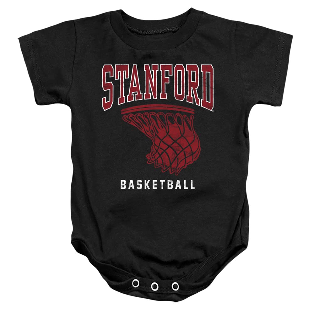 Stanford University Official Basketball Hoop Unisex Infant Snap Suit for Baby,Black, 18 Months