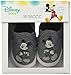 Robeez Baby Boys Crib Shoe, Old School Mickey Charcoal, 12 Months-18 Months Infant