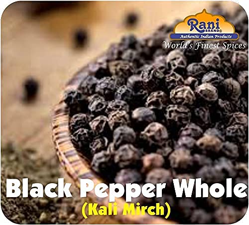 Miniatura 7 de Rani Black Pepper Whole (Peppercorns), Premium Indian MG-1 Grade 80oz (5 libras), 5.0lbs a granel - Todo natural, apto para gluten, sin OMG, tamaño