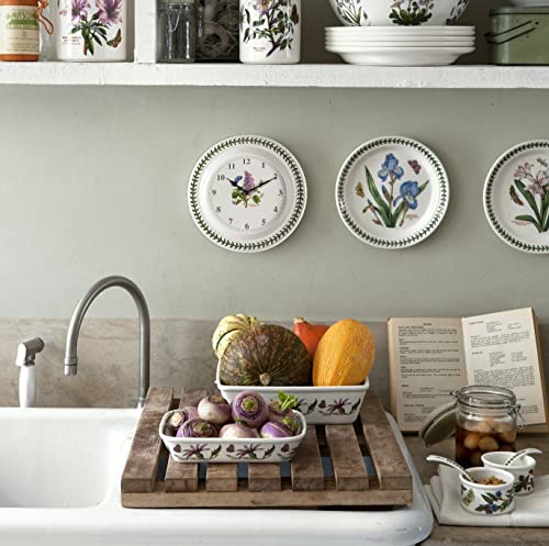 Portmeirion Botanic Garden Kitchen Wall Clock | 10.5 Inch Round Wall Clock For Home Décor | Garden Lilac Motif | Made In England From Fine Earthenware #TOP1