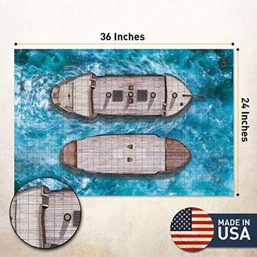 Buy Battle Grid Game Mat 3 Pack Double Sided Portable Tabletop Role