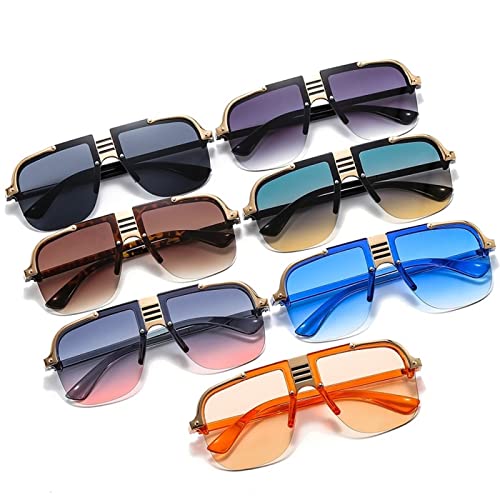Lunettes de soleil femmes légères sans pression à demi-cadre crapaud - 2