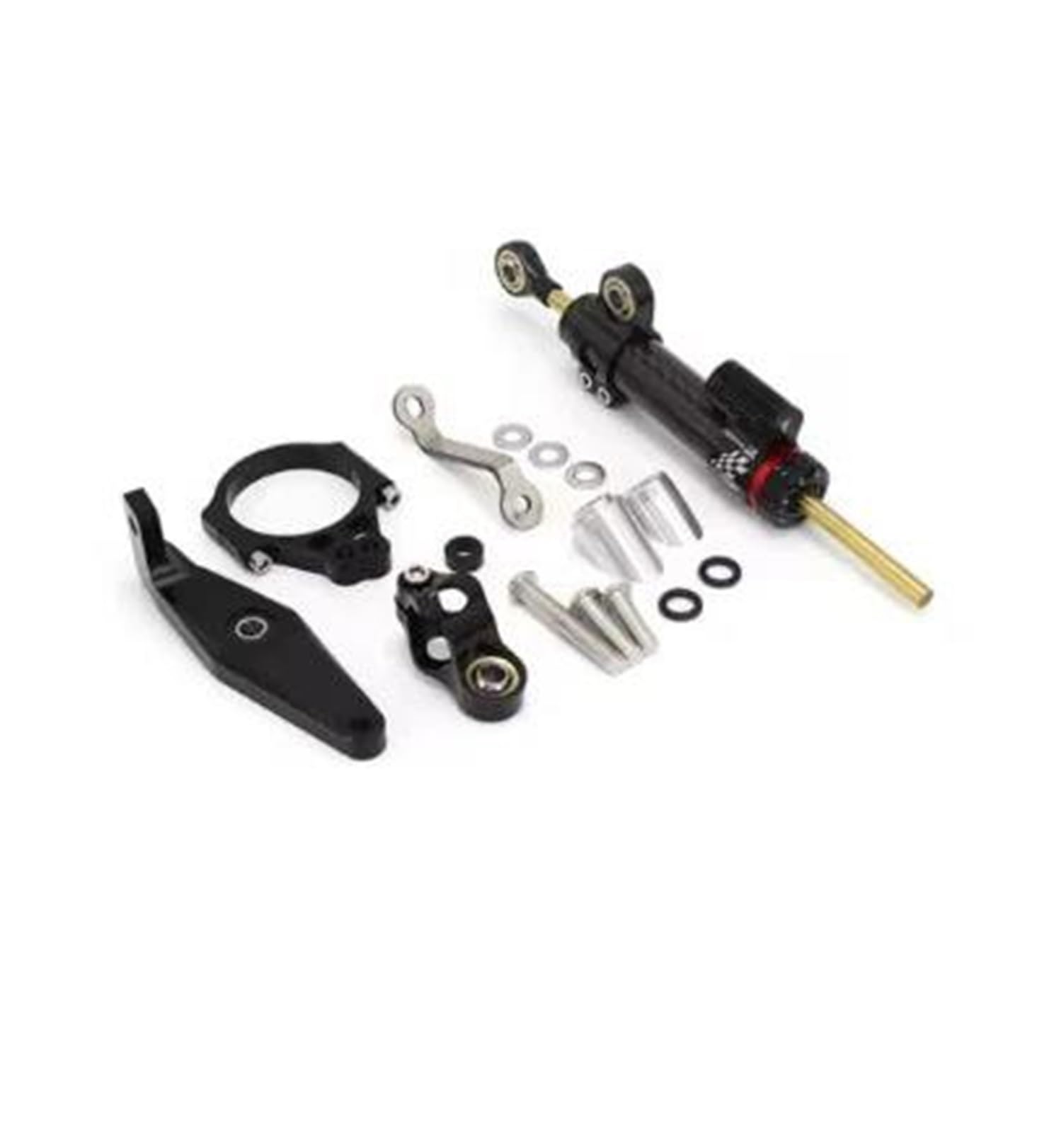 Aluminium Fixation Support Kit Support Fixation Amortisseur Direction Moto Pour YAMAHA MT 09 MT09 MT-09 SP 2021-2023 D'amortisseur Direction(ENSEMBLE 4)