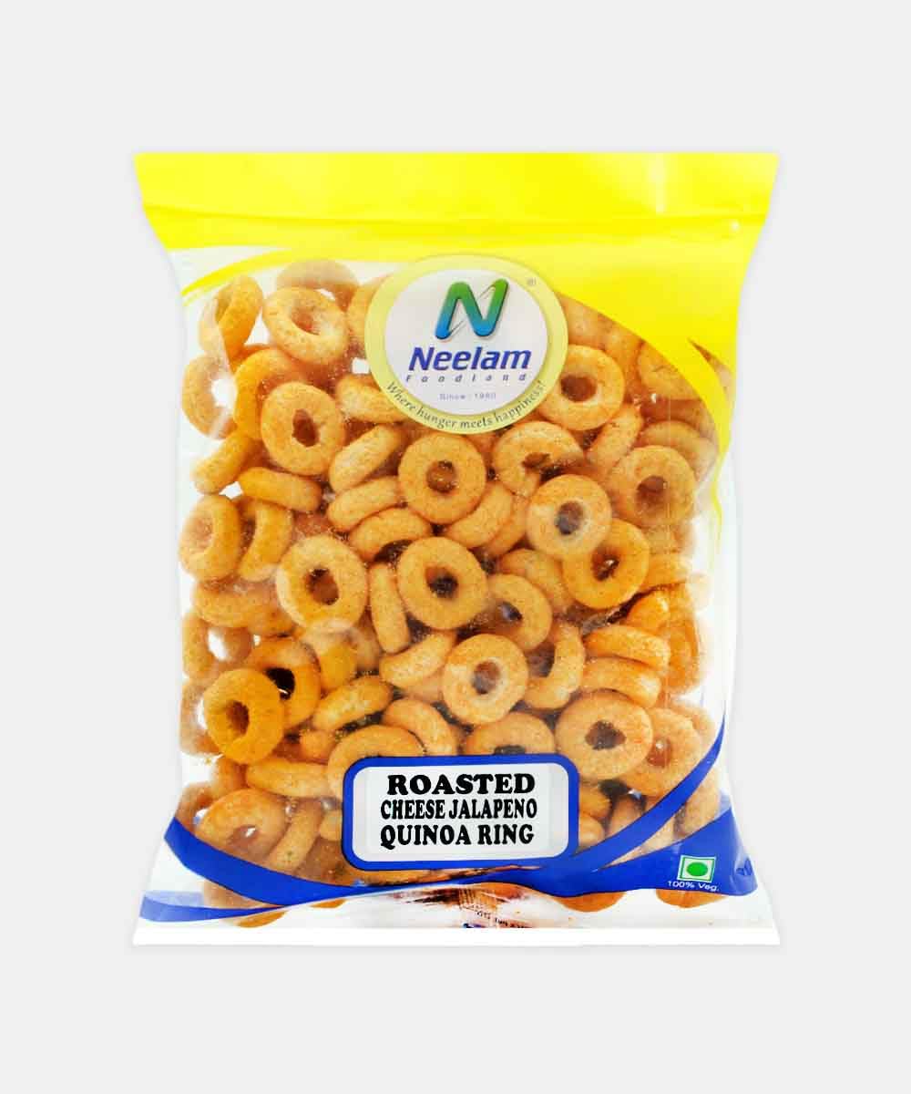 Neelam Foodland Roasted Cheese Jalapeno Quinoa Ring, 100% Veg Snack, 200 g-image-32