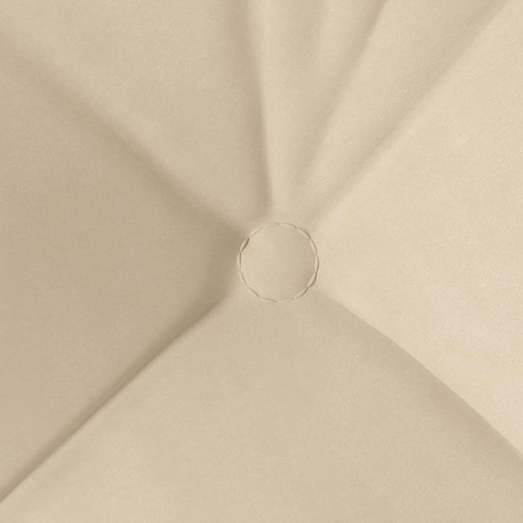 4er Set Sitzkissen Creme 45x45x12 cm aus Mikrofaser - Weiche Stuhlkissen mit abnehmbarem Bezug für Sofa, Esszimmer und Home Office - Bequeme Dekokissen mit Polyesterfüllung