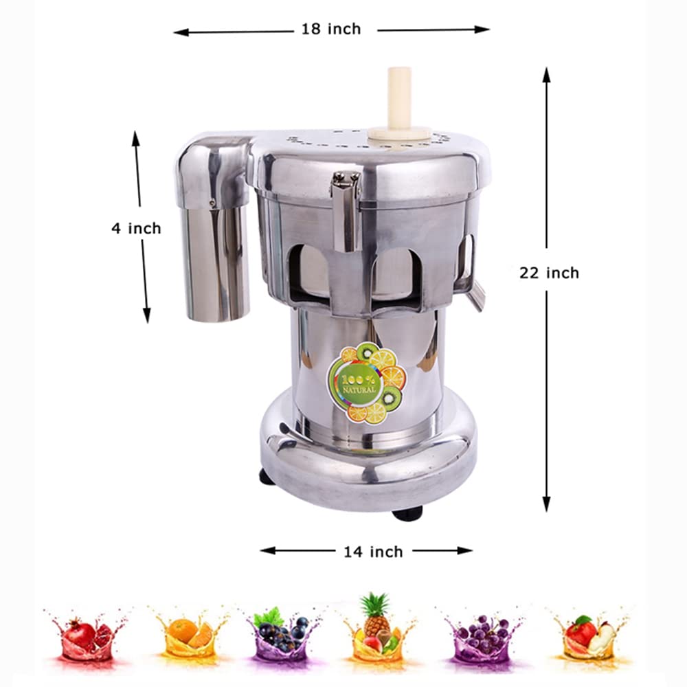 Extracteur de jus Commercial 750W en Acier Inoxydable Fruits électriques et légumes Centrifuge Juice Machine Extracteur
