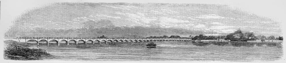 PosterazziDPI12331207 The Illustrated London News Etching from 1853. Bridge Across The Cauvery at Techinopoly Photo Print, 35 x 7, Multi