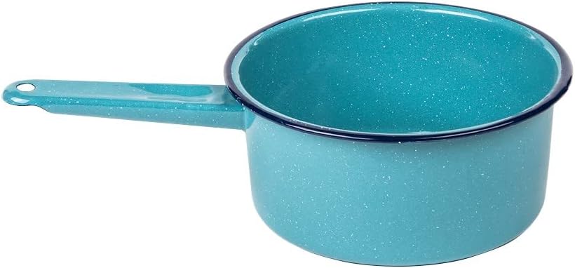 CinsaEnamel on Steel 2-quart Sauce Pan (Blue Color) - Outdoor & Indoor - Dishwasher Safe