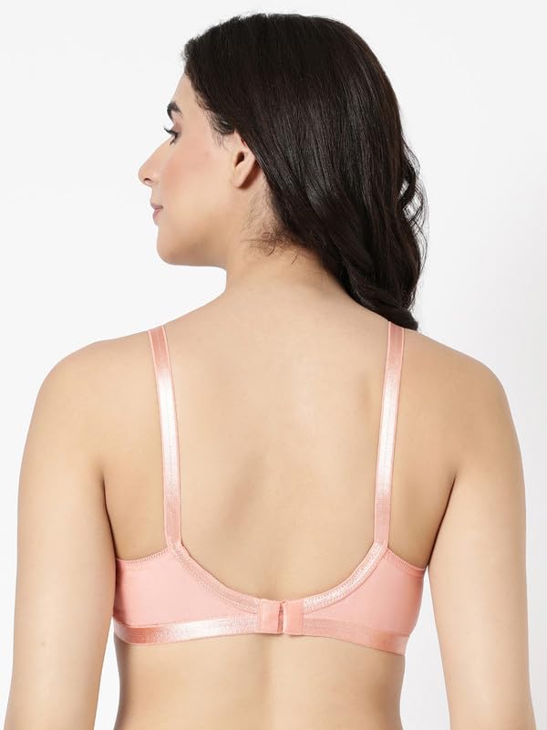 Image of BLOSSOM Women's Single Layered Full Coverage Non Wired Non Padded 100% Woven Cotton Everyday Bra Plus Size Bra