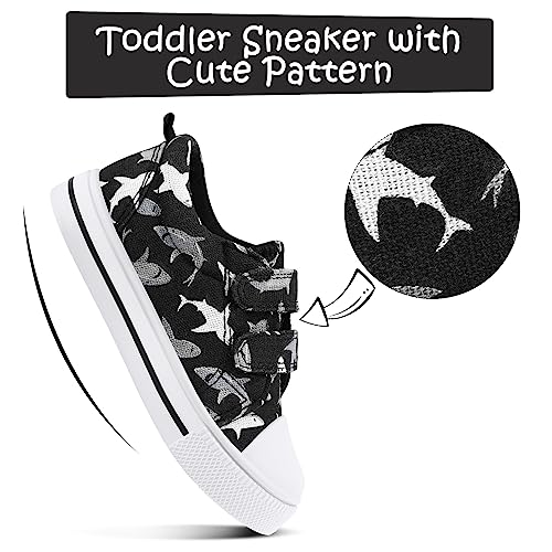 Image of K KomForme Toddler Shoes, Hook & Loop Canvas Sneakers for Boys and Girls | Slip-on, Lightweight, Comfortable
