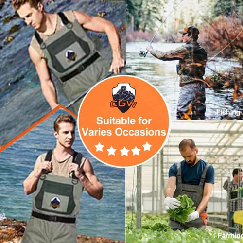 Cgw Bootfoot Fishing High Chest Waders For Men With Stockingfoot Boots Mens Womens Breathable Waterproof Wader(2Xl)… #TOP1