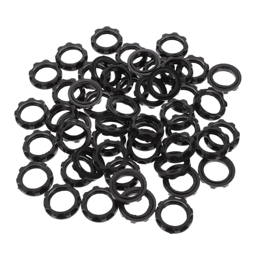 LIFKOME 50Pcs Candle Holder Fixing Ring Durable Plastic Lamp Ring for Chandelier Light Fixtures Compact Design Easy Installation for Home Decor