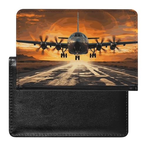 Porte-passeport avion militaire imperméable avec fentes cartes