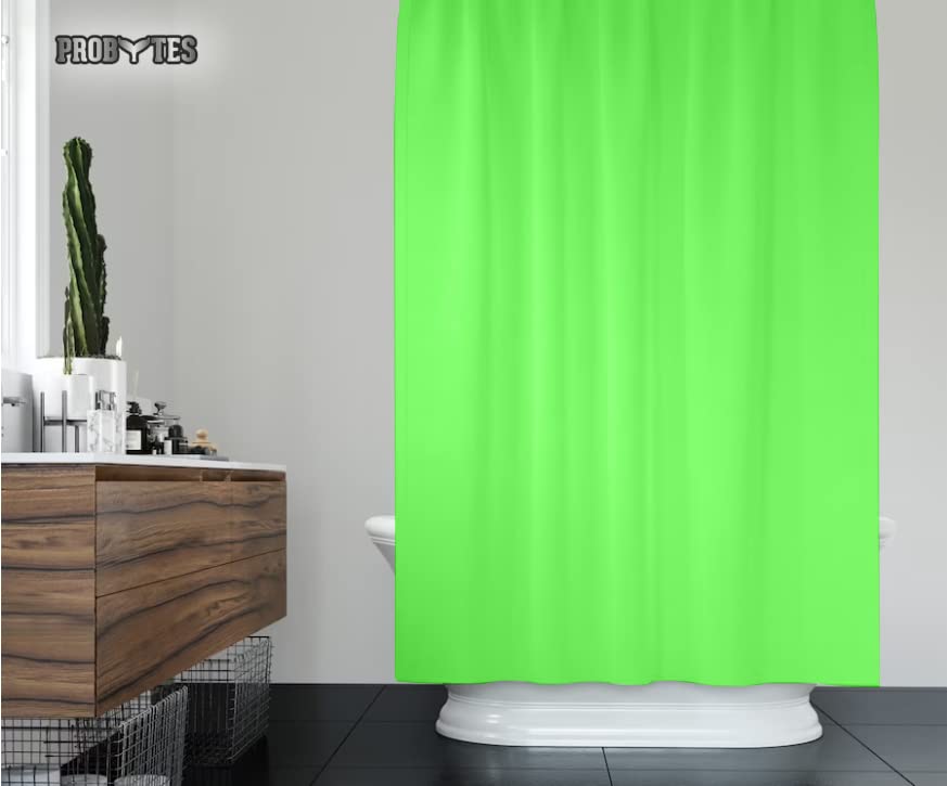 ProBytes Shower Curtain, Made of PEVA, Water Repellent, Mildew Resistant, 180x180cm, 71x71inch, Rail Hooks,Feather Light - Image 4