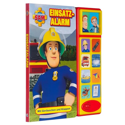 Feuerwehrmann Sam - Einsatzalarm - Klappen-Geräusche-Buch für Kinder ab 3 Jahren: Mit Geräuschen und Klappen