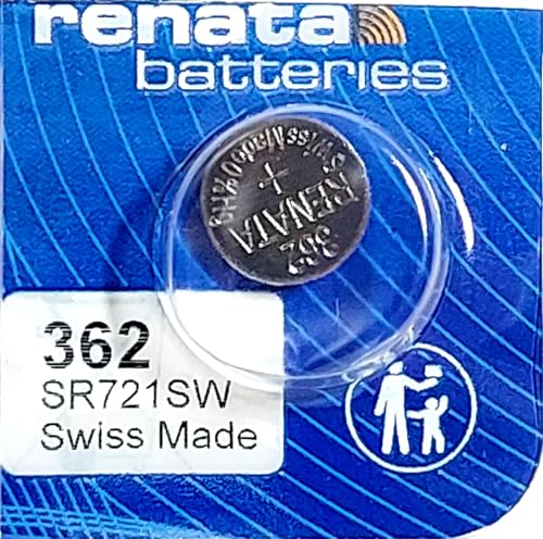 Senza mercurio aggiunto Confezione di batterie a bottone  litio 3 V  per orologi, torce, chiavi auto, calcolatrici, macchine fotografiche, ecc. 362 (SR721SW)