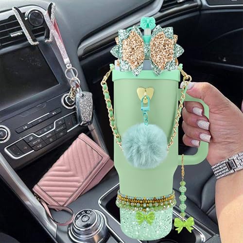 Hpebl 11PCS Bow Accessories for Stanley Cup Tumbler 30 40oz,Shale - image 5