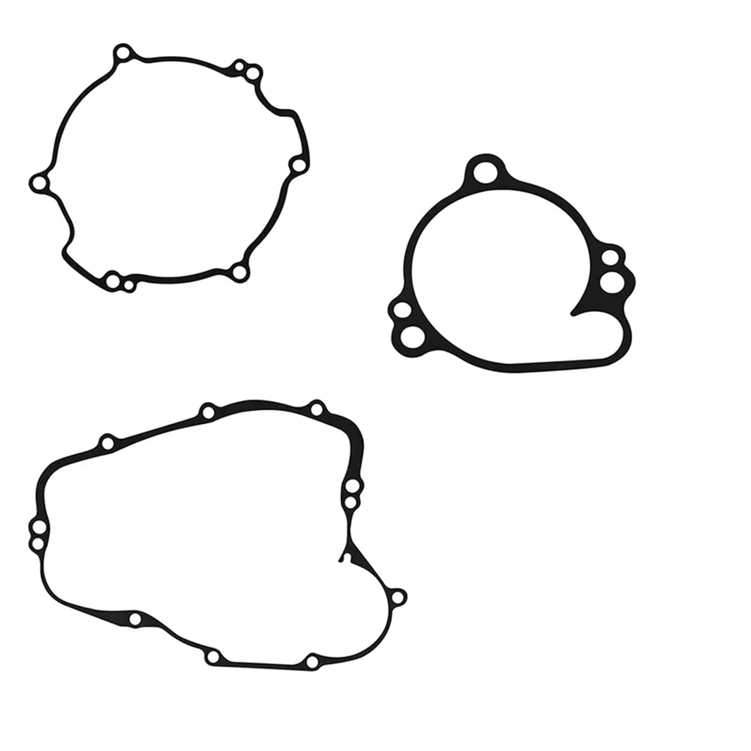 Motorcycle Crankcase Engine Cover Gasket Kits Set for KX80 1998-2000 KX85 2001-2019 KX100 98-13(Clutch Cover gasket1)
