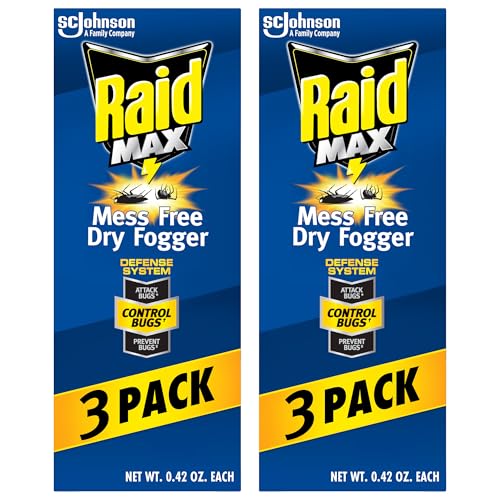 Raid Max Fogger, Insect Killer for Mosquito, Ant, Roach, Spider, Flea, for...