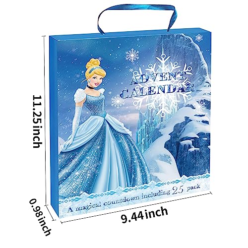 Adventskalender 2025 Kinder Mädchen, 24 Tage Weihnachts-Countdown-Kalender im Frozen-Stil, DIY-Überraschungs Bracelet, Anhänger, Haarschmuck, Ring, Geschenke für Mädchen 6 7 8 9 10 11 12 13 Jahre