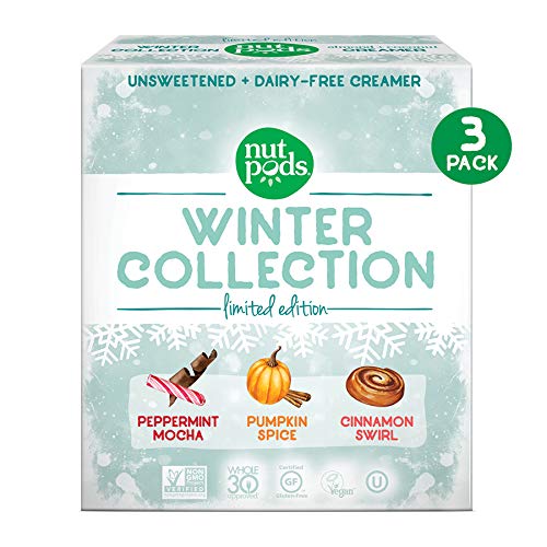 nutpods 2019 Winter Collection 3-pack, Unsweetened Dairy-Free Coffee Creamer Made From Almonds and Coconuts