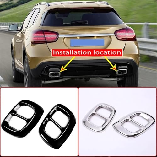 Couvercle d'embout d'échappement Mercedes GLA X156 pour masquer les sorties ternies - 5