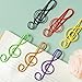 Imagen de WUSJCOF 30 Piezas Clips de Papel con Diseño Notas Musicales