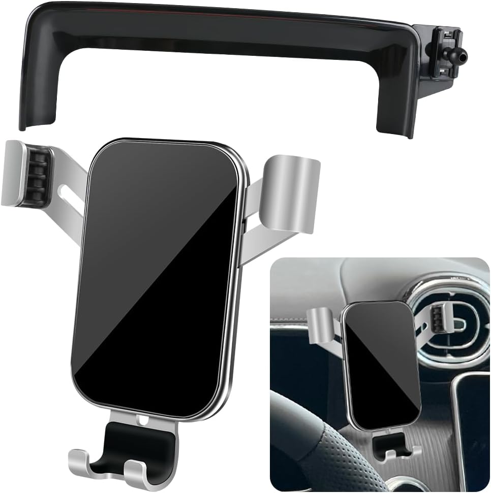 Car Phone Holder For Mercedes-Benz C Class 2022 2023 2024 W206 Screen Fixed Base Wireless Charging Phone Holder Car Accessories - 34