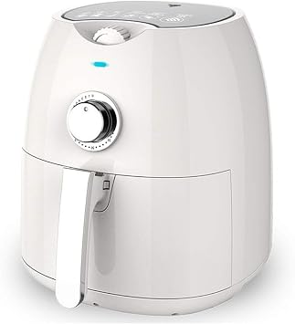 Air Fryer, Digital 1300W Electric Hot Air Fryer, 1.5 gal 4.5 L, LCD Minute Timer & Auto Shut-off, Compact Air Fryer Color White, Size 4.5L