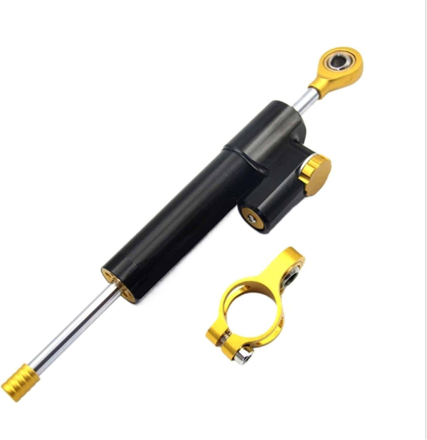 MTKRACING Compatible With YAMAHA MT-07 2021-2024 Motorcycles Adjustable Steering Stabilizer Damper Bracket Mount Support Kit(Model C)