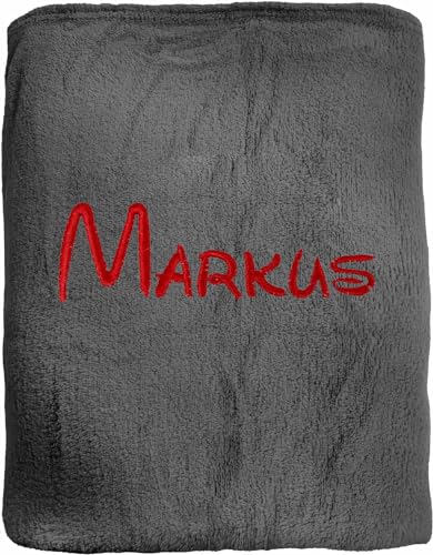 KDO MAGIC - Personalisierte Decke - Gestickter Vorname -...