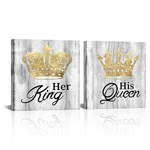 HOMOEART King Queen Wall Decor Painting Set