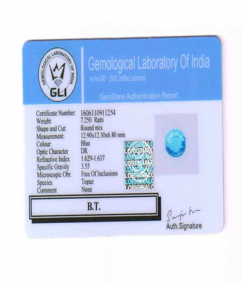 Neela Pukhraj 3,25 carats authentique petite taille gemme - 4