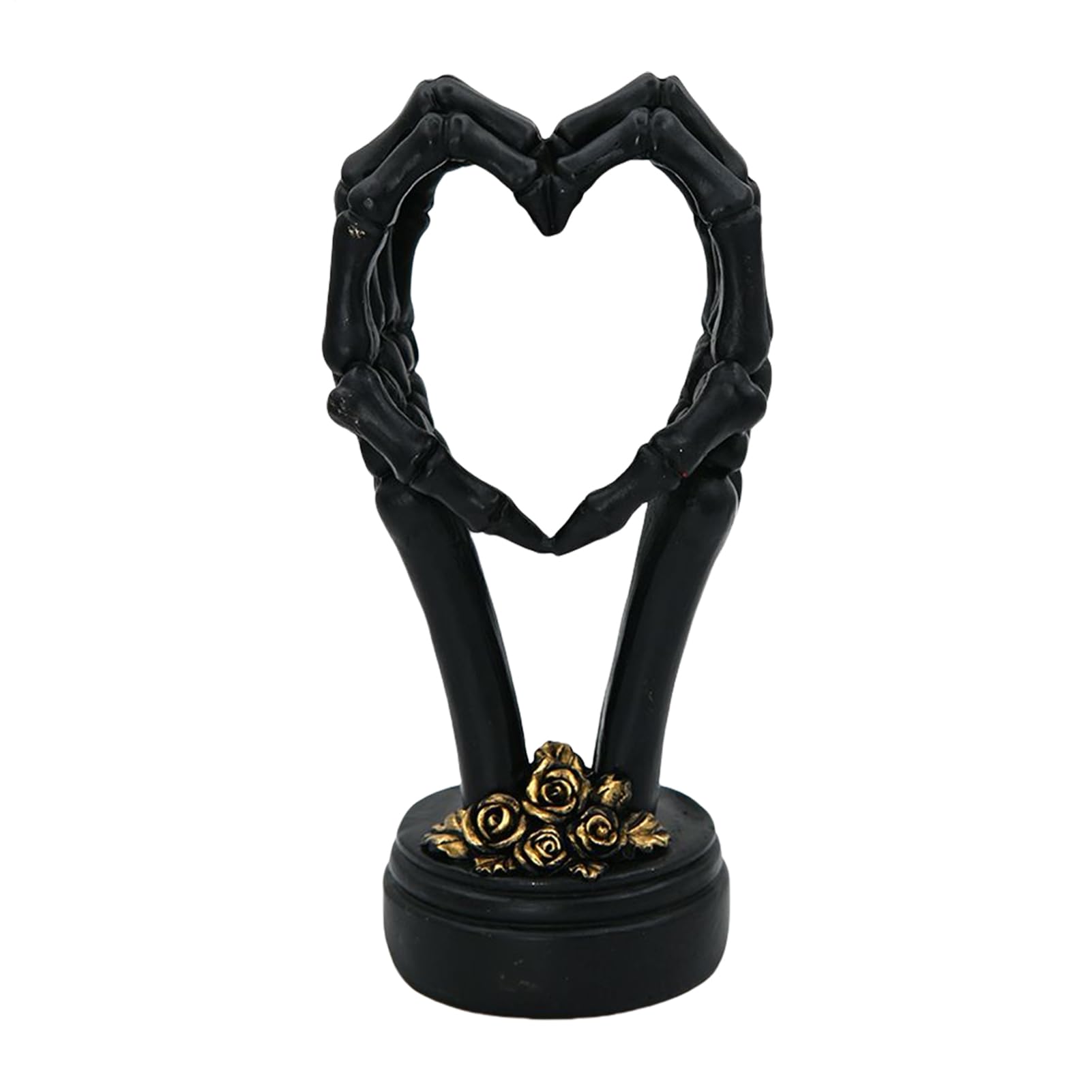 Statue Skull Couple Compacte, Déco Originale pour Rompre la Monotonie