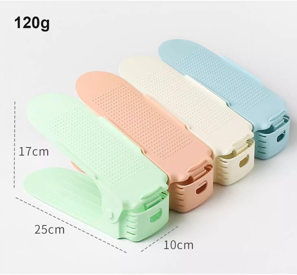 Shoe Slots Organizer 10 Piece Adjustable Height Shoe Slot Organizer, Space Saving Stacked Shoe Device (Color : A2, Size : 10pcs)