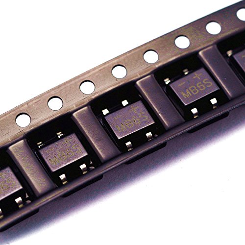 MB6S 0.5A/600V rectifier bridge SOP4 SMT chip foot current and voltage